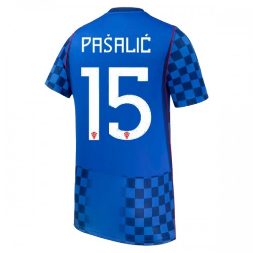 Fotbollskläder Kroatien Pasalic 15 Bortatröja VM 2026 - Kortärmad Fotbollskläder Kroatien Pasalic 15 Bortatröja VM 2026 - Kortärmad
