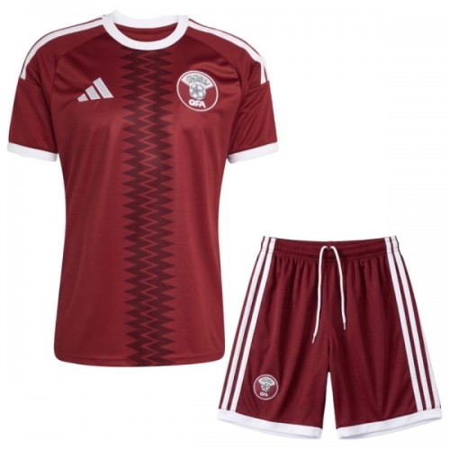 Fotbollskläder Barn Qatar Hemmatröja VM 2026 - Kortärmad Fotbollskläder Barn Qatar Hemmatröja VM 2026 - Kortärmad