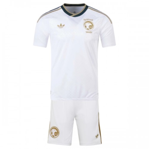 Fotbollskläder Barn Saudiarabien Bortatröja VM 2026 - Kortärmad Fotbollskläder Barn Saudiarabien Bortatröja VM 2026 - Kortärmad