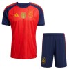 Fotbollskläder Barn Spanien 2 Stars Hemmatröja VM 2026 - Kortärmad Fotbollskläder Barn Spanien 2 Stars Hemmatröja VM 2026 - Kortärmad