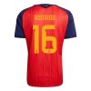 Fotbollskläder Barn Spanien 2 Stars Rodrigo 16 Hemmatröja VM 2026 - Kortärmad