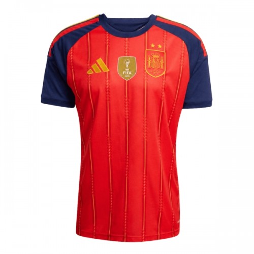 Fotbollskläder Spanien 2 Stars Hemmatröja VM 2026 - Kortärmad Fotbollskläder Spanien 2 Stars Hemmatröja VM 2026 - Kortärmad