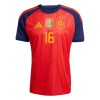 Fotbollskläder Spanien 2 Stars Rodrigo 16 Hemmatröja VM 2026 - Kortärmad