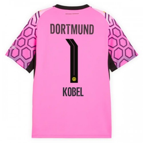 Fotbollskläder Målvakt Borussia Dortmund Kobel 1 Bortatröja 2026-27 Rosa - Kortärmad Fotbollskläder Målvakt Borussia Dortmund Kobel 1 Bortatröja 2026-27 Rosa - Kortärmad