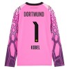 Fotbollskläder Målvakt Borussia Dortmund Kobel 1 Bortatröja 2026-27 Rosa - Långärmad