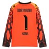 Fotbollskläder Målvakt Borussia Dortmund Kobel 1 Hemmatröja 2026-27 Orange - Långärmad Fotbollskläder Målvakt Borussia Dortmund Kobel 1 Hemmatröja 2026-27 Orange - Långärmad
