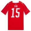 Fotbollskläder Schweiz Djibril Sow 15 Hemmatröja VM 2026 - Kortärmad Fotbollskläder Schweiz Djibril Sow 15 Hemmatröja VM 2026 - Kortärmad