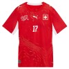 Fotbollskläder Schweiz Vargas 17 Hemmatröja VM 2026 - Kortärmad