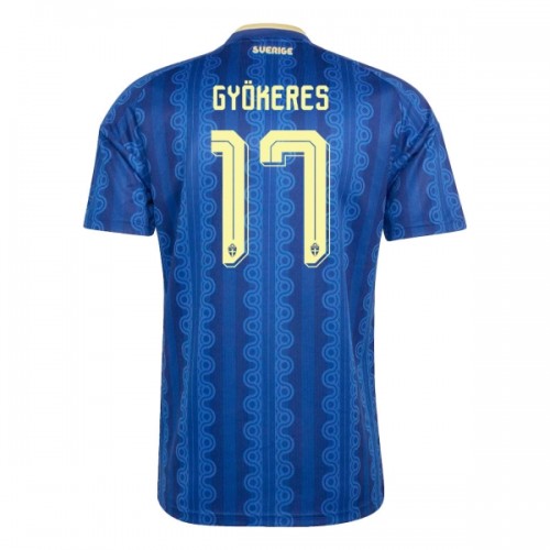 Fotbollskläder Sverige Gyokeres 17 Bortatröja VM 2026 - Kortärmad Fotbollskläder Sverige Gyokeres 17 Bortatröja VM 2026 - Kortärmad