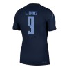 Fotbollskläder Uruguay Luis Suarez 9 Bortatröja VM 2026 - Kortärmad Fotbollskläder Uruguay Luis Suarez 9 Bortatröja VM 2026 - Kortärmad