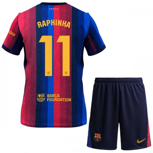 Fotbollskläder Barn FC Barcelona Raphinha 11 Hemmatröja 2026-27 - Kortärmad Fotbollskläder Barn FC Barcelona Raphinha 11 Hemmatröja 2026-27 - Kortärmad