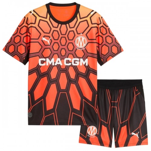 Fotbollskläder Barn Olympique de Marseille Hemmatröja 2026-27 Orange - Kortärmad Fotbollskläder Barn Olympique de Marseille Hemmatröja 2026-27 Orange - Kortärmad