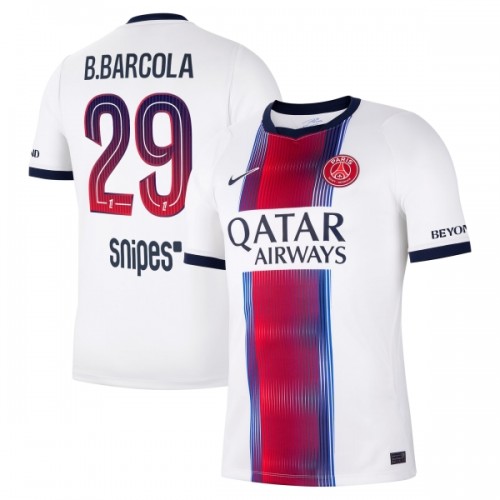 Fotbollskläder Paris Saint-Germain Bradley Barcola 29 Bortatröja 2026-27 - Kortärmad Fotbollskläder Paris Saint-Germain Bradley Barcola 29 Bortatröja 2026-27 - Kortärmad