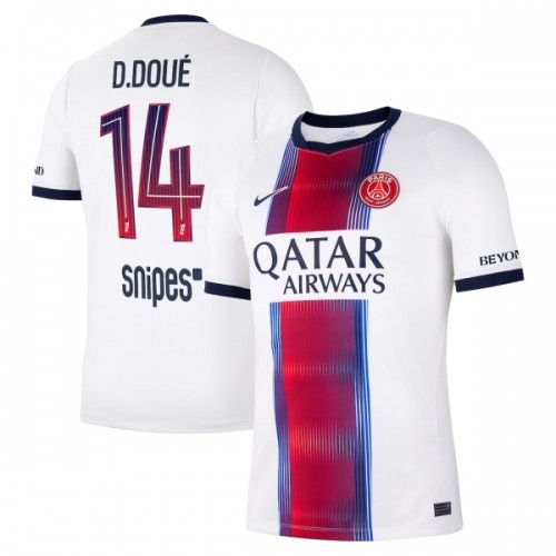 Fotbollskläder Paris Saint-Germain Desire Doue 14 Bortatröja 2026-27 - Kortärmad Fotbollskläder Paris Saint-Germain Desire Doue 14 Bortatröja 2026-27 - Kortärmad