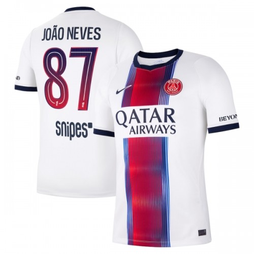 Fotbollskläder Paris Saint-Germain Joao Neves 87 Bortatröja 2026-27 - Kortärmad Fotbollskläder Paris Saint-Germain Joao Neves 87 Bortatröja 2026-27 - Kortärmad
