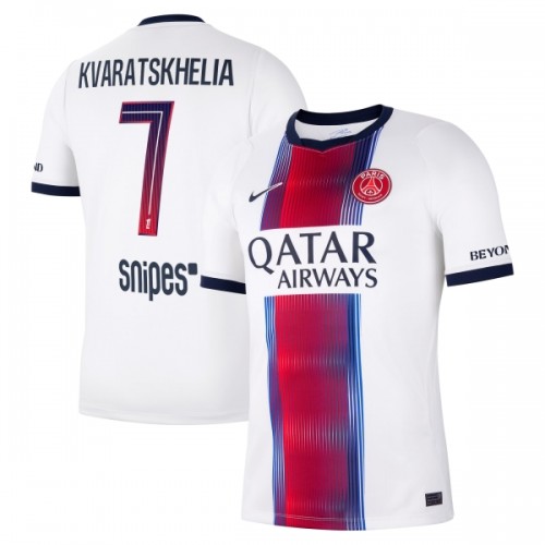 Fotbollskläder Paris Saint-Germain Kvaratskhelia 7 Bortatröja 2026-27 - Kortärmad Fotbollskläder Paris Saint-Germain Kvaratskhelia 7 Bortatröja 2026-27 - Kortärmad