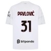 Fotbollskläder AC Milan Pavlovic 31 Bortatröja 2026-27 - Kortärmad Fotbollskläder AC Milan Pavlovic 31 Bortatröja 2026-27 - Kortärmad