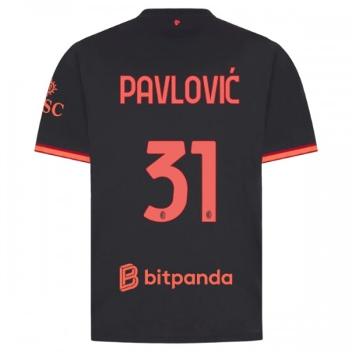 Fotbollskläder AC Milan Pavlovic 31 Tredjetröja 2026-27 - Kortärmad Fotbollskläder AC Milan Pavlovic 31 Tredjetröja 2026-27 - Kortärmad
