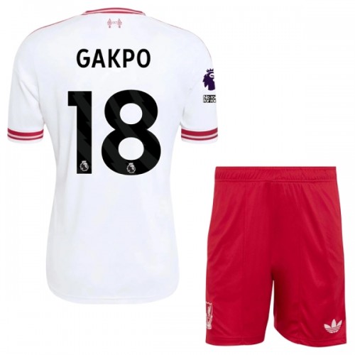 Fotbollskläder Barn Liverpool Gakpo 18 Bortatröja 2026-27 - Kortärmad Fotbollskläder Barn Liverpool Gakpo 18 Bortatröja 2026-27 - Kortärmad