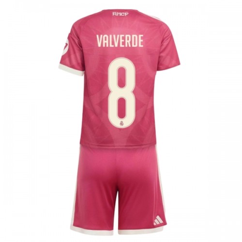 Fotbollskläder Barn Real Madrid Valverde 8 Tredjetröja 2026-27 - Kortärmad Fotbollskläder Barn Real Madrid Valverde 8 Tredjetröja 2026-27 - Kortärmad