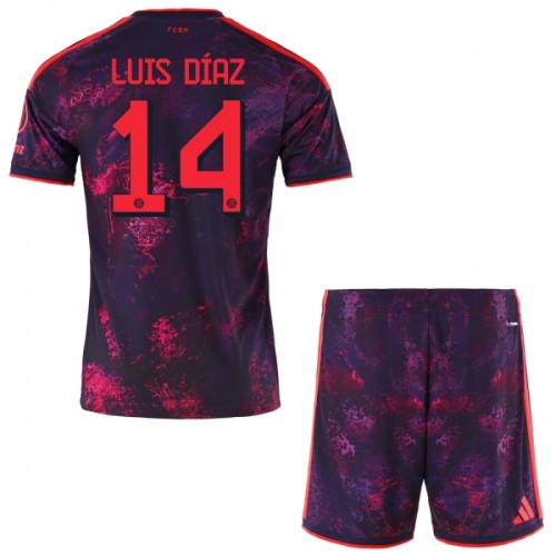 Fotbollskläder Barn FC Bayern München Luis Diaz 14 Tredjetröja 2026-27 - Kortärmad Fotbollskläder Barn FC Bayern München Luis Diaz 14 Tredjetröja 2026-27 - Kortärmad