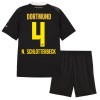 Fotbollskläder Barn Borussia Dortmund N. Schlotterbeck 4 Bortatröja 2026-27 - Kortärmad