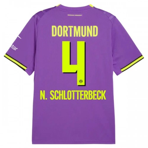 Fotbollskläder Borussia Dortmund N. Schlotterbeck 4 Tredjetröja 2026-27 - Kortärmad Fotbollskläder Borussia Dortmund N. Schlotterbeck 4 Tredjetröja 2026-27 - Kortärmad