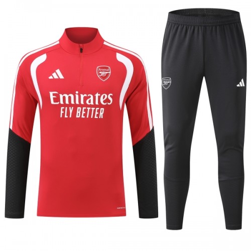 Arsenal Trainings Sweatshirt Quarter-Zip 2026-27 Röd Arsenal Trainings Sweatshirt Quarter-Zip 2026-27 Röd