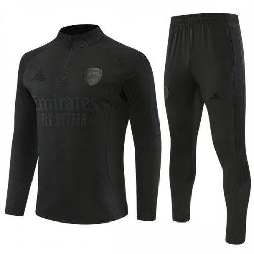 Arsenal Trainings Sweatshirt Quarter-Zip 2026-27 Svart Arsenal Trainings Sweatshirt Quarter-Zip 2026-27 Svart