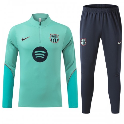 Barcelona Trainings Sweatshirt Quarter-Zip 2026-27 Grön Barcelona Trainings Sweatshirt Quarter-Zip 2026-27 Grön