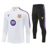 Barcelona Trainings Sweatshirt Quarter-Zip 2026-27 Vit Barcelona Trainings Sweatshirt Quarter-Zip 2026-27 Vit