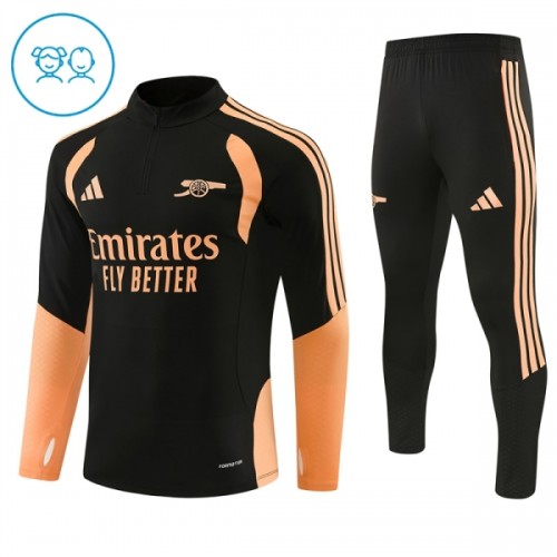 Barn Arsenal Trainings Sweatshirt Quarter-Zip 2026-27 Svart Barn Arsenal Trainings Sweatshirt Quarter-Zip 2026-27 Svart