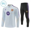 Barn Barcelona Trainings Sweatshirt Quarter-Zip 2026-27 Vit Barn Barcelona Trainings Sweatshirt Quarter-Zip 2026-27 Vit