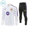 Barn Barcelona Trainings Sweatshirt Quarter-Zip 2026-27 Vit Barn Barcelona Trainings Sweatshirt Quarter-Zip 2026-27 Vit