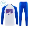 Barn Chelsea Trainings Sweatshirt Quarter-Zip 2026-27 Vit