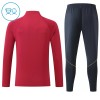 Barn FC Barcelona Trainings Sweatshirt Quarter-Zip 2026-27 Röd