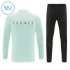 Barn Frankrike Trainings Sweatshirt Quarter-Zip 2026-27 Vit