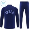 Barn Inter Milan Trainings Sweatshirt Quarter-Zip 2026-27 Blå