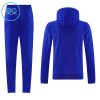 Barn Manchester United Hoodie Trainings Sweatshirt 2026-27 Blå