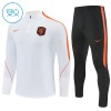 Barn Nederländerna Trainings Sweatshirt Quarter-Zip 2026-27 Vit Barn Nederländerna Trainings Sweatshirt Quarter-Zip 2026-27 Vit
