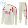 Barn Real Madrid Trainings Sweatshirt Quarter-Zip 2026-27 Vit