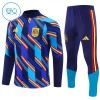 Barn Spanien Trainings Sweatshirt Quarter-Zip 2026-27 Blå Barn Spanien Trainings Sweatshirt Quarter-Zip 2026-27 Blå