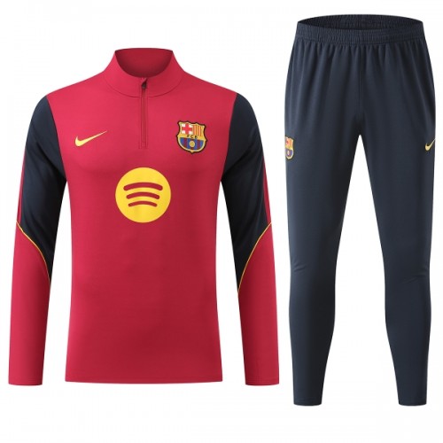 FC Barcelona Trainings Sweatshirt Quarter-Zip 2026-27 Röd FC Barcelona Trainings Sweatshirt Quarter-Zip 2026-27 Röd