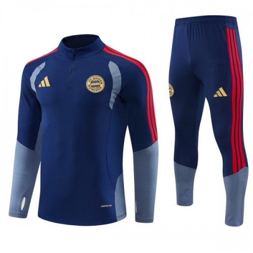 FC Bayern München Trainings Sweatshirt Quarter-Zip 2026-27 Blå FC Bayern München Trainings Sweatshirt Quarter-Zip 2026-27 Blå