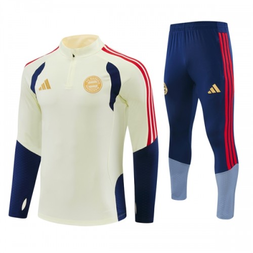 FC Bayern München Trainings Sweatshirt Quarter-Zip 2026-27 Vit FC Bayern München Trainings Sweatshirt Quarter-Zip 2026-27 Vit