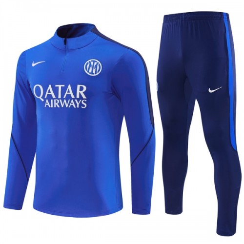 Inter Milan Trainings Sweatshirt Quarter-Zip 2026-27 Blå Inter Milan Trainings Sweatshirt Quarter-Zip 2026-27 Blå