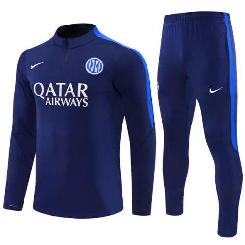 Inter Milan Trainings Sweatshirt Quarter-Zip 2026-27 Blå Inter Milan Trainings Sweatshirt Quarter-Zip 2026-27 Blå