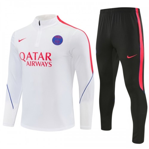 Paris Saint-Germain Trainings Sweatshirt Quarter-Zip 2026-27 Vit Paris Saint-Germain Trainings Sweatshirt Quarter-Zip 2026-27 Vit