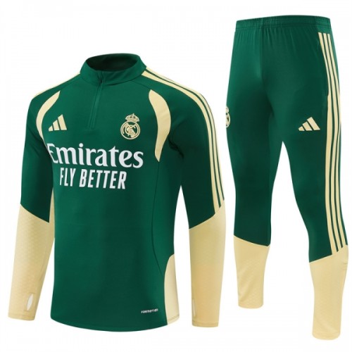 Real Madrid Trainings Sweatshirt Quarter-Zip 2026-27 Grön Real Madrid Trainings Sweatshirt Quarter-Zip 2026-27 Grön