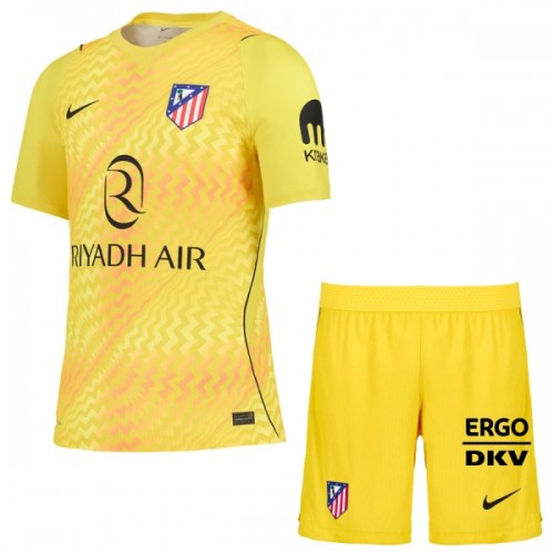 Fotbollskläder Målvakt Barn Atlético Madrid 2026-27 Gul - Kortärmad Fotbollskläder Målvakt Barn Atlético Madrid 2026-27 Gul - Kortärmad